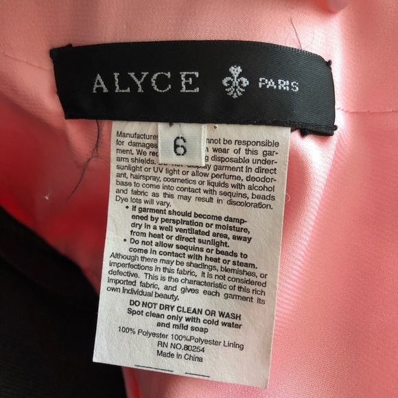 Alyce Paris Pink Etherial Lace Prom Pageant Gown Dress Womens 6 - Picture 11 of 11